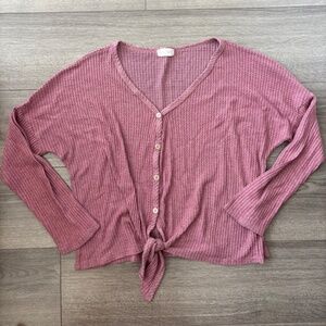 Altar'd State Waffle Knit Long Sleeve